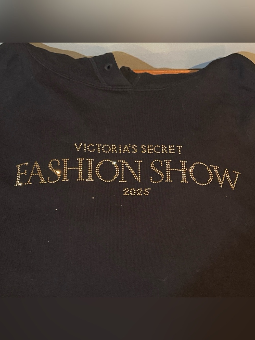 Victoria's Secret Black Rhinestone Fashion Show2025 Sweatshirt